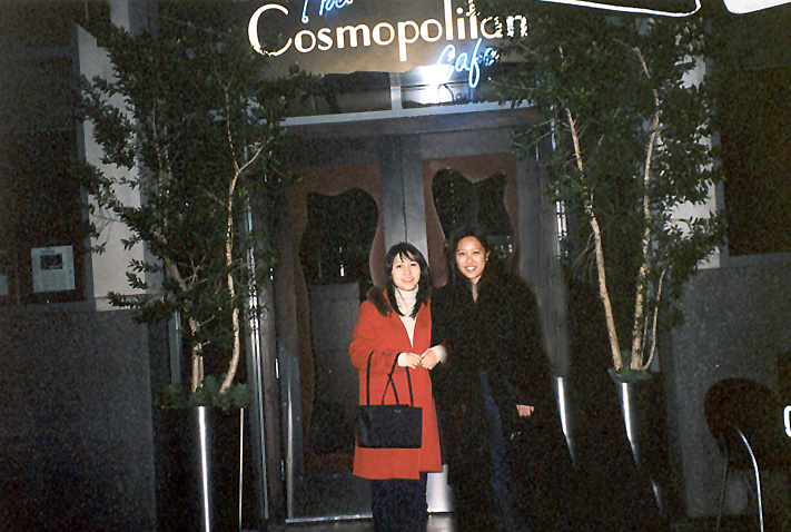 Susan and me at Cosmopolitan Cafe in San Francisco